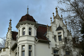 Fototapeta na wymiar Architectural elements of an old house. City Bünde Germany.
