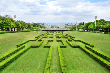 Eduardo VII park w Lizbonie, Portugalia