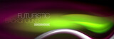 Fluid color neon wave lines background, neon liquid color futuristic paint template