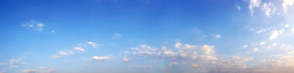 Panorama sky with cloud on a sunny day.
