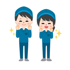 The man and woman of the moving company