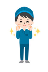 The man of the moving company