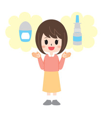 Women opting for eye drops and nasal medications
