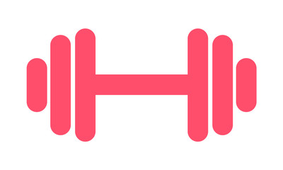 Obraz premium Fitness weight icon, lifting symbol. Gym illustration, vector