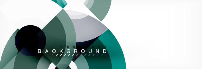Fototapeta premium Modern circle background