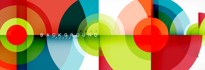 Obraz premium Modern circle background