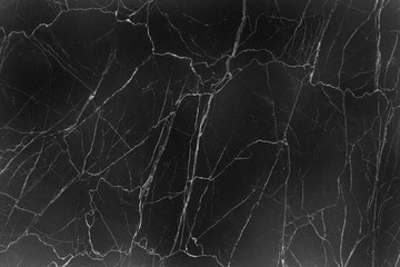 Dark black marble abstract texture , natural lightning vien patterns for background
