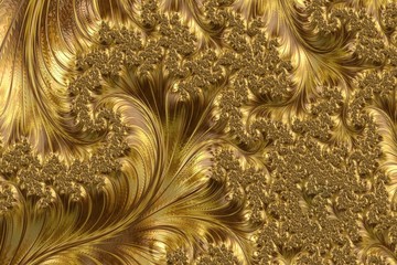 Abstract golden plume elegant textured background