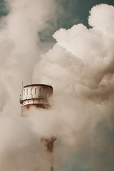 smoke from chimney