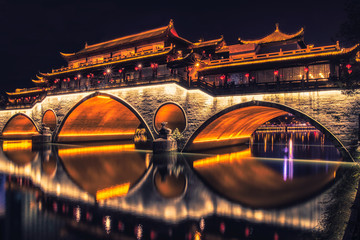 Anshun bridge in Chengdu