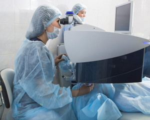 Laser surgery for vision correction