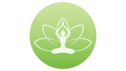 Yoga icon. Yoga logo vector design. Meditation logo, meditation icon