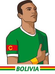 Bolivia Soccer captain