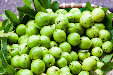 tropical spices and fruits sold at a local market in Hanoi (Vietnam)