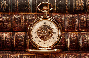 Obraz premium Close up on vintage clock