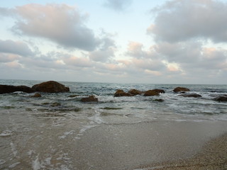 Sea Waves On a Rocky Coast