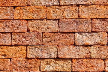 Orange bricks wall