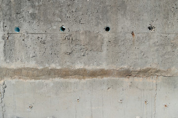 Cement Plaster pattern wall for background and texture. with Drain Pipe.