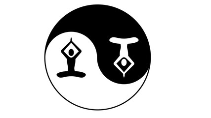 Yoga icon. Yoga logo vector design. Meditation logo, meditation icon