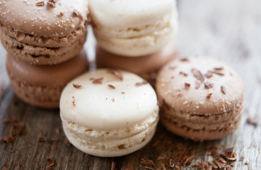 macarons vanille caramel chocolat 