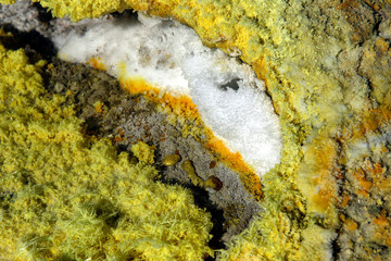 Vulcano, Hauptkrater, Fumarole, Liparische Inseln, Sizilien, Italien, < english> Vulcano, Eolic Islands, Sicily, Italy