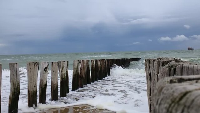 Grauer TAg an der Nordsee