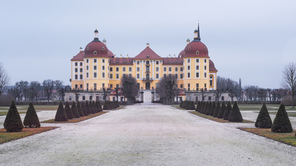 Baroque Moritzburg Castle, Dresden, Free State of Saxony, Germany, Europe