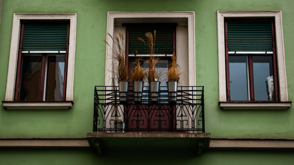 Facade of the green house in Graz, Austria