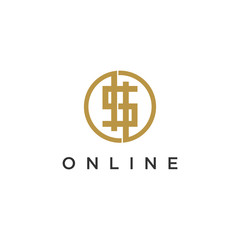 Bitcoin Line Logo.