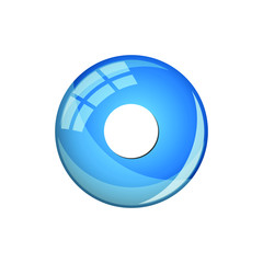Modern Record Icon Button Logo