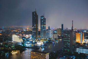 Bangkok, Thailand - 27-10- 2018 :  construction "Icon Siam" Bangkok, newest shopping mall which will have the grand opening in The November in Thailand.