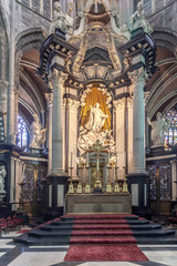 Fototapeta na wymiar The decoration of the Cathedral of Saint Bavo