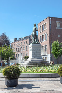 City Ghent. Statue of Lievin Bauwens