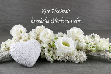 Glückwünsche zur Hochzeit