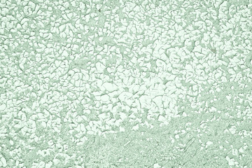 Greenish wood texture with peeling paint. Old chipboard. Abstract background
