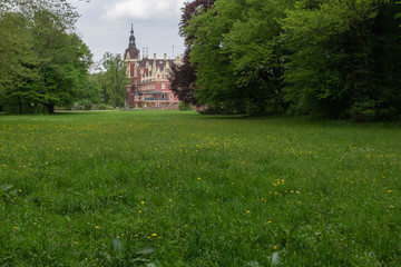 Naklejka premium Das Neue Schloß im Muskauer Park