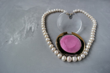  Heart shaped pearl thread