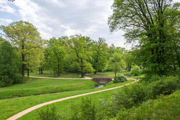 Der Fürst-Pücklerpark in Bad Muskau an der Eichseebrücke