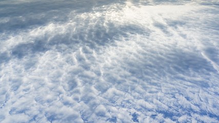 Abstract silky sea clouds on the sky panorama background