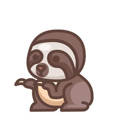 Sloth LineColor illustration