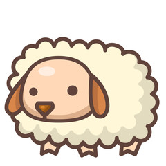 Sheep LineColor illustration