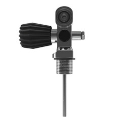 diving cylinder crane on an isolated white background. 3d illustration