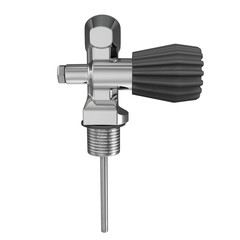 diving cylinder crane on an isolated white background. 3d illustration