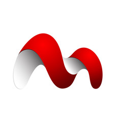 initial M letter logo design template