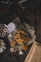 Homemade christmas cookies vintage style
