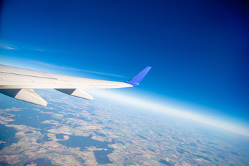 Obraz premium Sky and clouds from a plane over Spain 