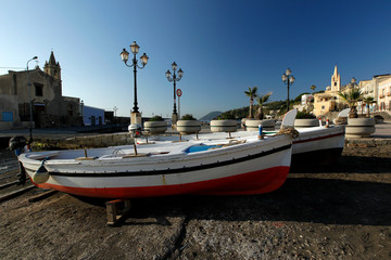 Lipari, Lipari Stadt, Marina Corta, Liparische Inseln, Sizilien, Italien, < english> Lipari, Eolic...