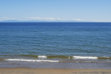 海　波　浜　素材