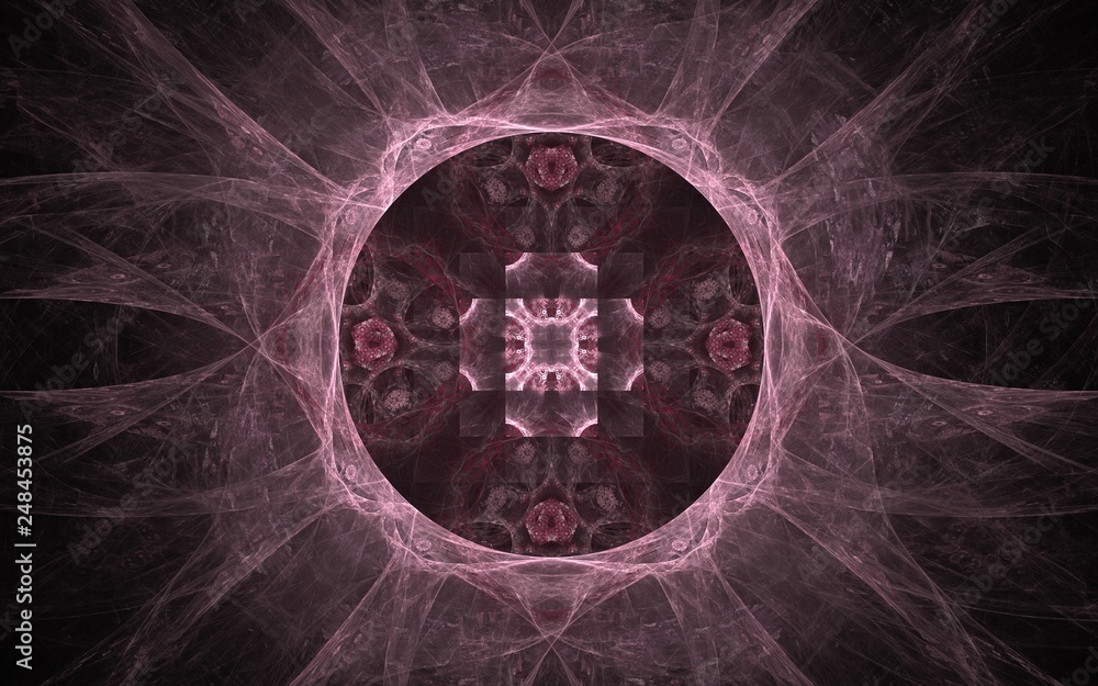 Fototapete digital generated image in the form of abstract geometric shapes of various shades and colors for us