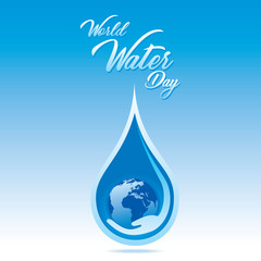 world water day poster concept